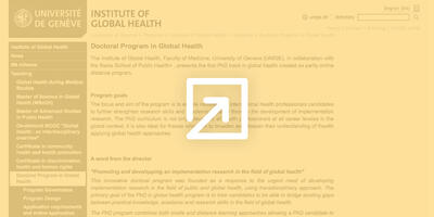 Doctoral Program in Global Health