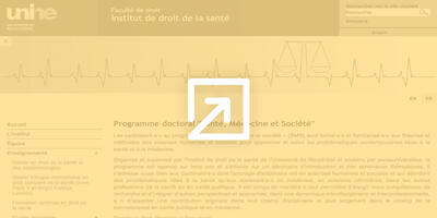Programme doctoral "Santé, Médecine et Société"