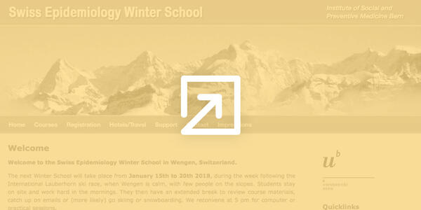 Swiss Epidemiology Winter School in Wengen